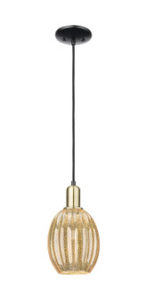 Arcadia One Light Mini Pendant in Black Antique Brass (405|7161PBABG4596ME)