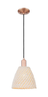 Arcadia One Light Pendant in Antique Copper (405|7161PACNBD9NAT)