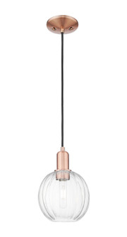 Arcadia One Light Mini Pendant in Antique Copper (405|7161PACG4587CL)