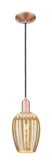 Arcadia One Light Pendant in Antique Copper (405|7161PACG4576ME)
