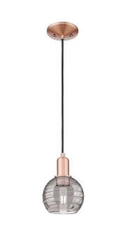 Arcadia One Light Mini Pendant in Antique Copper (405|7161PACG12136SM)