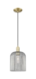 Arcadia One Light Mini Pendant in Antique Brass (405|7161PABG5598SM)