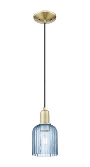 Arcadia One Light Mini Pendant in Antique Brass (405|7161PABG5595BL)