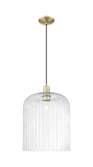 Arcadia One Light Pendant in Antique Brass (405|7161PABG55912CL)