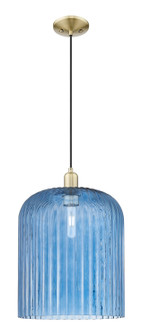 Arcadia One Light Mini Pendant in Antique Brass (405|7161PABG55912BL)