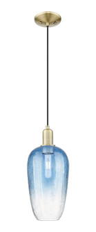 Arcadia One Light Mini Pendant in Antique Brass (405|7161PABG4847SB)