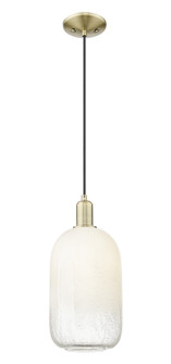 Arcadia One Light Mini Pendant in Antique Brass (405|7161PABG4827OP)
