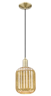 Arcadia One Light Mini Pendant in Antique Brass (405|7161PABG4607ME)