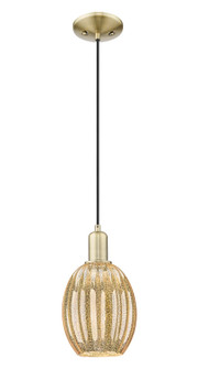Arcadia One Light Mini Pendant in Antique Brass (405|7161PABG4596ME)