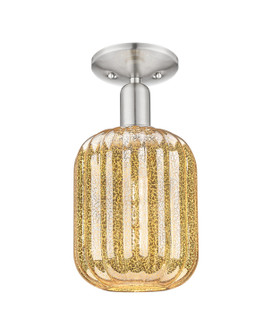 Arcadia One Light Semi-Flush Mount in Brushed Satin Nickel (405|7161CSNG4607ME)