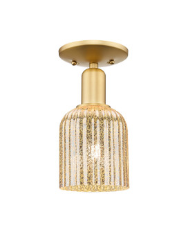 Arcadia One Light Semi-Flush Mount in Satin Gold (405|7161CSGG5595ME)