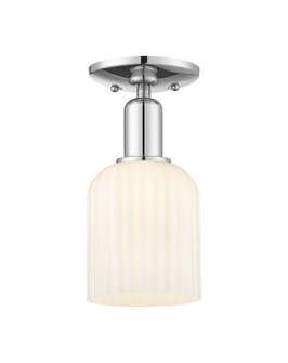 Arcadia One Light Semi-Flush Mount in Polished Chrome (405|7161CPCG5595GWH)