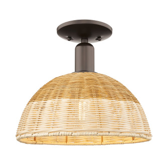 Arcadia One Light Semi-Flush Mount in Oil Rubbed Bronze (405|7161COBNBD212NAT)