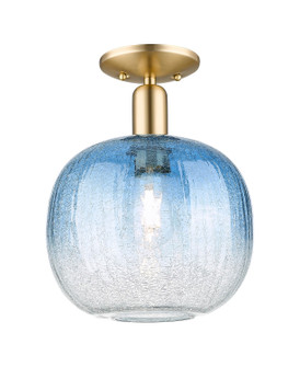 Arcadia One Light Semi-Flush Mount in Champagne Bronze (405|7161CCBG48110SB)