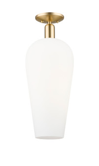 Arcadia One Light Semi-Flush Mount in Champagne Bronze (405|7161CCBG4568WH)