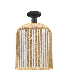 Arcadia One Light Semi-Flush Mount in Matte Black (405|7161CBKG55912ME)