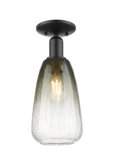 Arcadia One Light Semi-Flush Mount in Matte Black (405|7161CBKG4806SL)