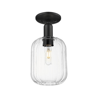 Arcadia One Light Semi-Flush Mount in Matte Black (405|7161CBKG4607CL)