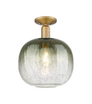 Arcadia One Light Semi-Flush Mount in Brushed Brass (405|7161CBBG48110SL)
