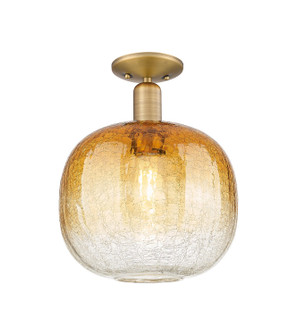 Arcadia One Light Semi-Flush Mount in Brushed Brass (405|7161CBBG48110AM)