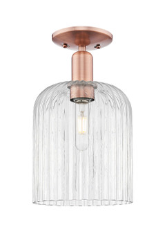 Arcadia One Light Semi-Flush Mount in Antique Copper (405|7161CACG5598CL)
