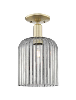 Arcadia One Light Semi-Flush Mount in Antique Brass (405|7161CABG5598SM)