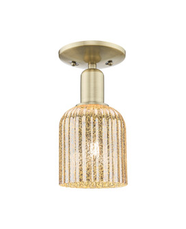 Arcadia One Light Semi-Flush Mount in Antique Brass (405|7161CABG5595ME)