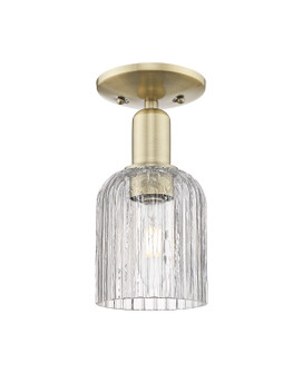 Arcadia One Light Semi-Flush Mount in Antique Brass (405|7161CABG5595CL)