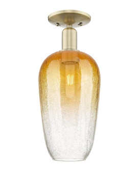 Arcadia One Light Semi-Flush Mount in Antique Brass (405|7161CABG4847AM)