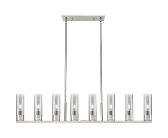 Downtown Urban Eight Light Linear Pendant in Satin Nickel (405|6178ISNG6178SM)