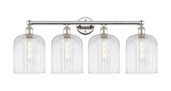 Edison Four Light Bath Vanity in Polished Nickel (405|6164WPNG5598CL)