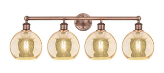 Edison Four Light Bath Vanity in Antique Copper (405|6164WACG1288)