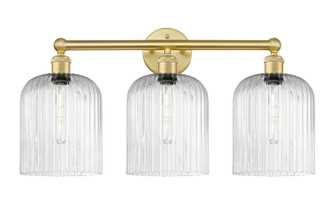 Edison Three Light Bath Vanity in Satin Gold (405|6163WSGG5598SDY)