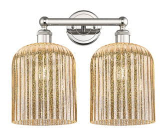 Edison Two Light Bath Vanity in Polished Nickel (405|6162WPNG5598ME)