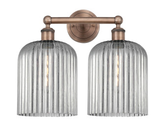 Edison Two Light Bath Vanity in Antique Copper (405|6162WACG5598SM)