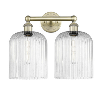 Edison Two Light Bath Vanity in Antique Brass (405|6162WABG5598SDY)