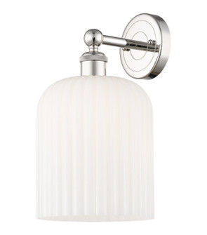 Edison One Light Wall Sconce in Polished Nickel (405|6161WPNG5598GWH)