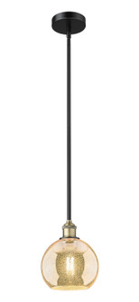 Edison One Light Mini Pendant in Black Antique Brass (405|6161SBABG1288)