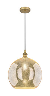 Edison One Light Pendant in Brushed Brass (405|6161PBBG12814)