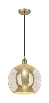 Edison One Light Pendant in Antique Brass (405|6161PABG12814)
