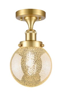 Edison One Light Semi-Flush Mount in Satin Gold (405|6161FSGG2086)