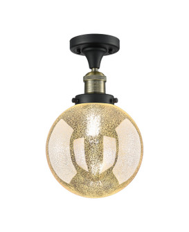 Franklin Restoration One Light Semi-Flush Mount in Black Antique Brass (405|5171CHBABG2088)