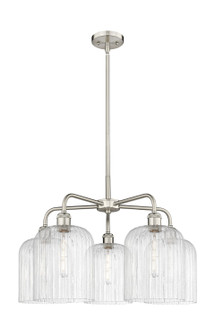 Ballston Five Light Chandelier in Satin Nickel (405|5165CRSNG5598SDY)
