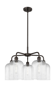 Ballston Five Light Chandelier in Oil Rubbed Bronze (405|5165CROBG5598CL)