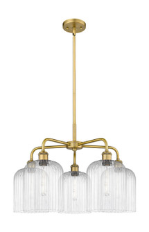 Ballston Five Light Chandelier in Brushed Brass (405|5165CRBBG5598CL)