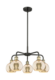 Ballston Five Light Chandelier in Black Antique Brass (405|5165CRBABG1286)