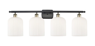 Ballston Four Light Bath Vanity in Black Antique Brass (405|5164WBABG5598GWH)