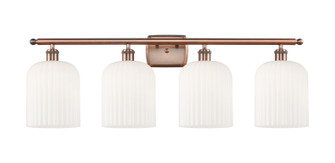 Ballston Four Light Bath Vanity in Antique Copper (405|5164WACG5598GWH)