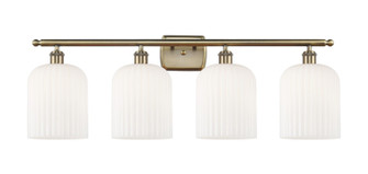Ballston Four Light Bath Vanity in Antique Brass (405|5164WABG5598GWH)