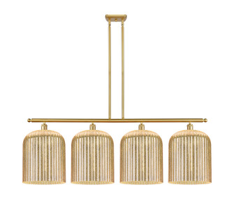 Ballston Four Light Island Pendant in Satin Gold (405|5164ISGG55912ME)